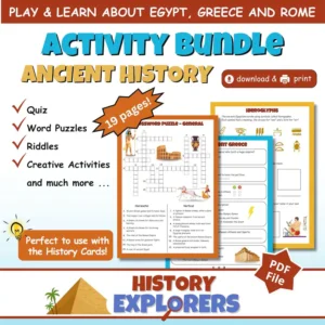 Ancient History Activity Bundle PDF | Egypt, Greece, Rome